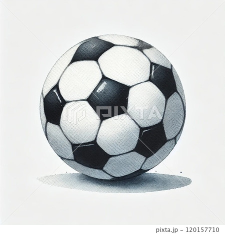 球技用ボールのシンプルな水彩イラスト 120157710