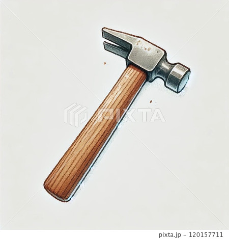 中型鈍器のシンプルな水彩イラスト 中型鈍器のシンプルな水彩イラスト 120157711