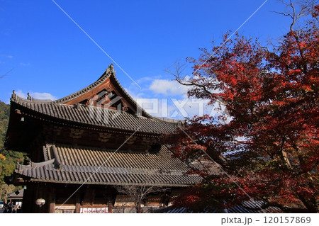 奈良県の紅葉の寺 長谷寺 奈良県の紅葉の寺 長谷寺 120157869