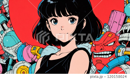 80年代・90年代レトロかわいい女の子 80年代・90年代レトロかわいい女の子 120158024