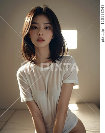 美しい女性のポートレート 120158545