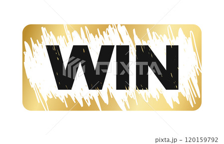 Golden scratchcard surface in rectangle shape with scraped texture and Win text. Raffle, lottery, sale coupon or promo code card template. Vector illustration Golden scratchcard surface in rectangle shape with scraped texture and Win text. Raffle, lottery, sale coupon or promo code card template. Vector illustration 120159792