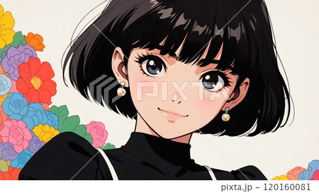 80年代・90年代レトロかわいい女の子 120160081