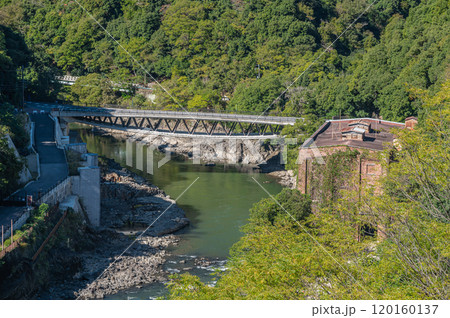 天ケ瀬ダムから宇治川の景観 京都府宇治市 天ケ瀬ダムから宇治川の景観 京都府宇治市 120160137