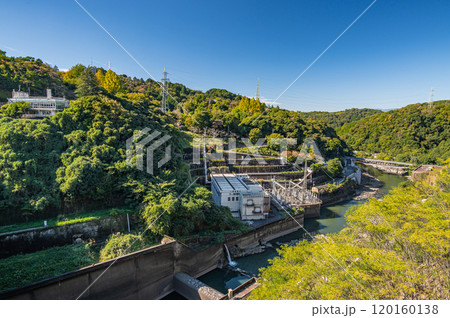 天ケ瀬ダムから宇治川の景観 京都府宇治市 天ケ瀬ダムから宇治川の景観 京都府宇治市 120160138
