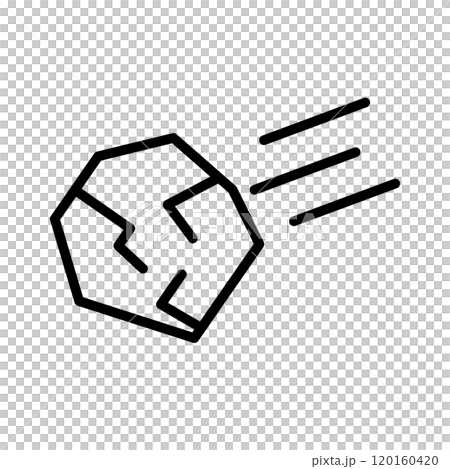 石を投げる アイコン シンプル 120160420