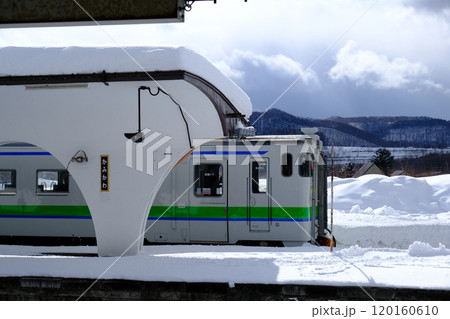 冬の石北本線上川駅 冬の石北本線上川駅 120160610