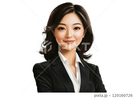 笑顔の若いビジネスウーマン 120160726