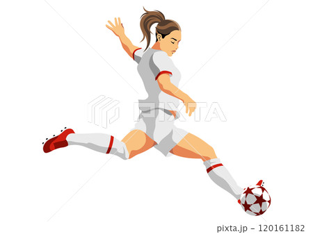 女子サッカー選手 120161182