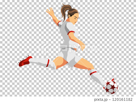 女子サッカー選手 120161182