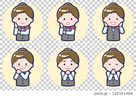 Female salesperson pose set_04 Female salesperson pose set_04 120161464