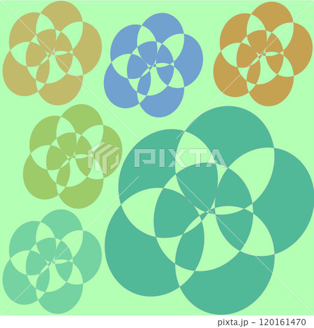 round pattern with circles round pattern with circles 120161470