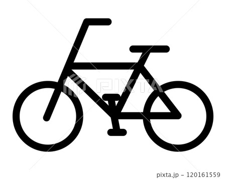 自転車のアイコン（シルエット） 120161559