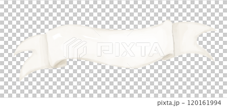 Ribbon Banner Copy Space Blank Beige and White, Wedding Cake Topper, Watercolor Digital Illustration, Painterly Clipart for Print and Web, Poster, Poster, Invitation, Typography, Juicy and Bright 120161994