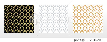 Set of abstract geometric patterns. Seamless vector backgrounds. Colored ornaments Graphic modern patterns Simple lattice graphic design Set of abstract geometric patterns. Seamless vector backgrounds. Colored ornaments Graphic modern patterns Simple lattice graphic design 120162099