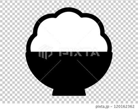 米飯圖示（剪影） 120162362