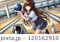 ボーリングする美少女 120162910