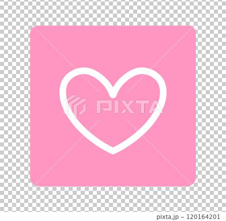 Simple pink heart symbol Simple pink heart symbol 120164201