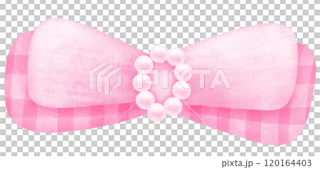 Coquette pink bow ribbon 120164403