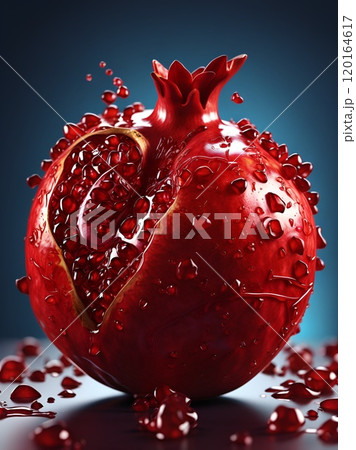 新鮮なザクロの果実 新鮮なザクロの果実 120164617