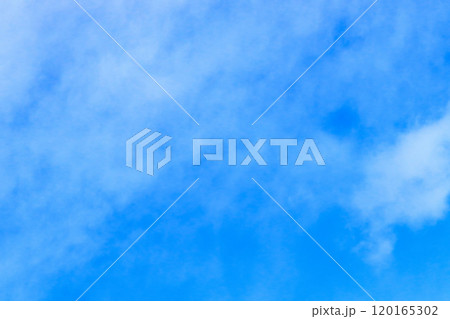 青空と白い雲・背景素材 青空と白い雲・背景素材 120165302
