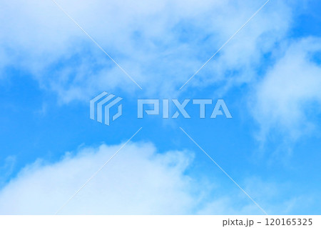 青空と白い雲・背景素材 青空と白い雲・背景素材 120165325