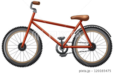 Bicycle Illustration with Animal Companions Bicycle Illustration with Animal Companions 120165475
