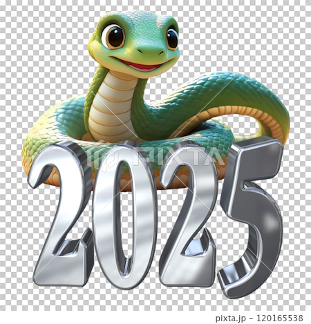 3DCG文字［2025巳年］（切り抜き） 120165538