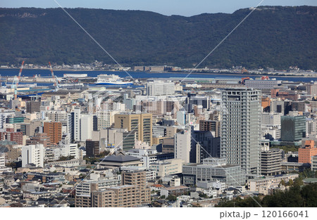 高松市中心部の香川県庁と高松市役所、香川県立中央病院、屋島など 120166041