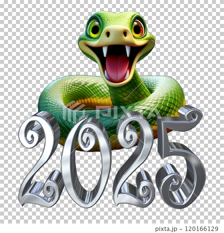 3DCG文字［2025巳年］（切り抜き） 120166129