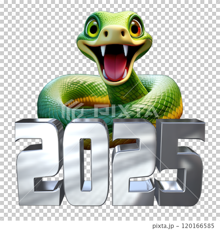 3DCG文字［2025巳年］（切り抜き） 120166585