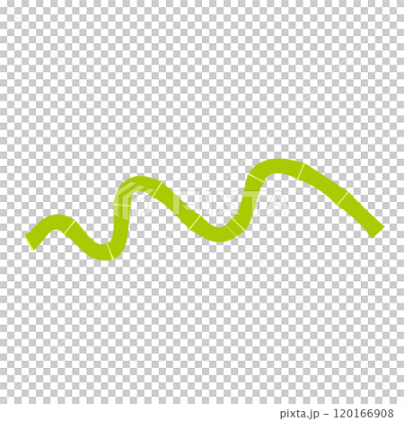 Illustration of a twisted bamboo Illustration of a twisted bamboo 120166908