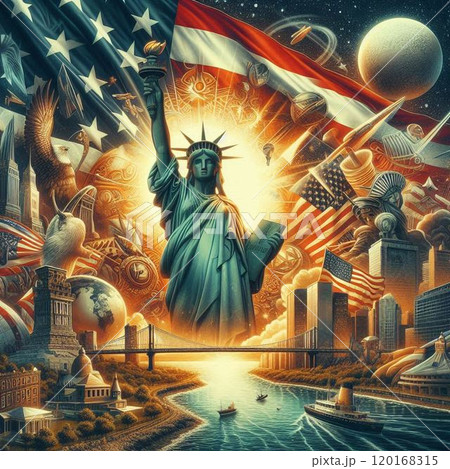 偉大な国アメリカ、 great country america 120168315