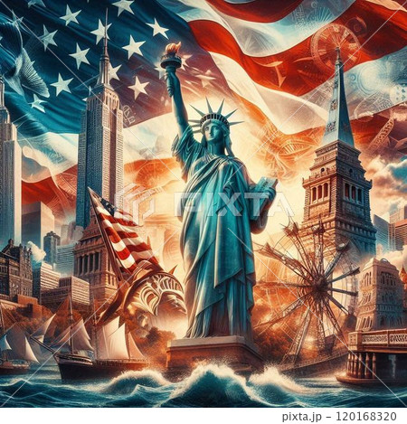 偉大な国アメリカ、 great country america 120168320