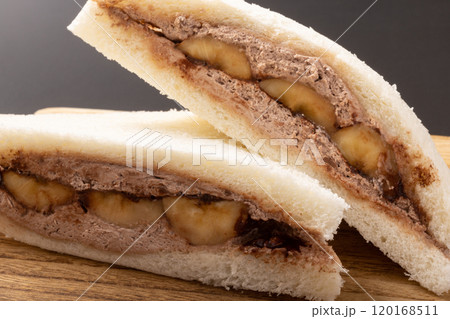 チョコバナナサンド(フルーツサンド) チョコバナナサンド(フルーツサンド) 120168511