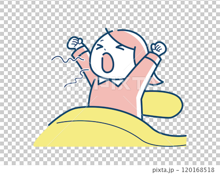 女孩從睡夢中醒來 女孩從睡夢中醒來 120168518