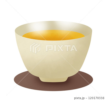 ほかほか湯気の上がるほうじ茶のイラスト ほかほか湯気の上がるほうじ茶のイラスト 120170338