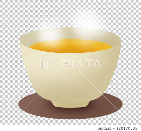 ほかほか湯気の上がるほうじ茶のイラスト ほかほか湯気の上がるほうじ茶のイラスト 120170338
