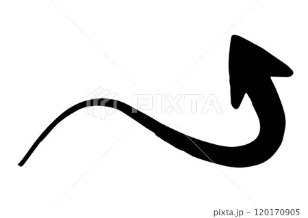 Hand painted arrow drawn with ink brush Hand painted arrow drawn with ink brush 120170905