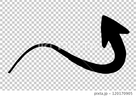 Hand painted arrow drawn with ink brush Hand painted arrow drawn with ink brush 120170905
