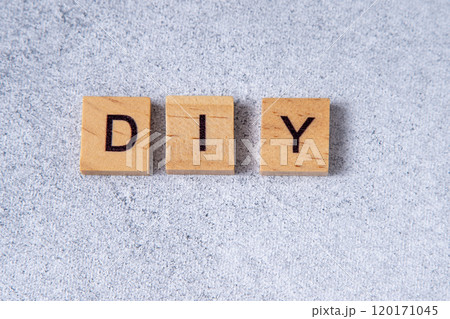 DIY word made of wooden letters 120171045