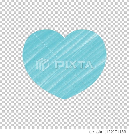 Hand Drawn Hearts - Turquoise Hand Drawn Hearts - Turquoise 120171186