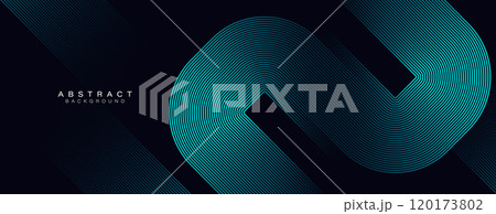 Abstract glowing rectangle lines on dark...のイラスト素材 [120173802] - PIXTA