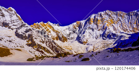 Annapurna Range Sunrise, Himalaya 120174406