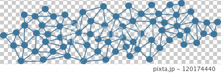 ニューラルネットワーク(AI)のグラフィック素材イラスト 120174440
