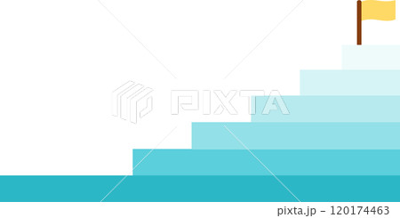 目標達成へのロードマップのイラスト 120174463