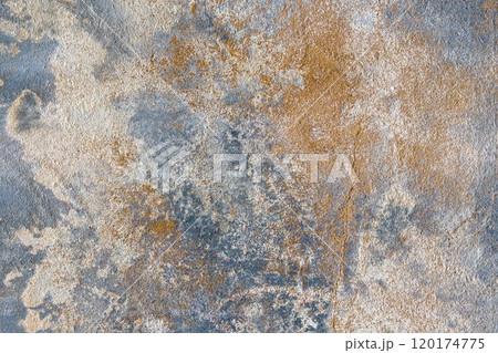 Textured stone surface with a blend of warm and cool tones, providing a rustic sophisticated look. Perfect for contemporary interior design and natural-themed decor. Abstract background. Textured stone surface with a blend of warm and cool tones, providing a rustic sophisticated look. Perfect for contemporary interior design and natural-themed decor. Abstract background. 120174775