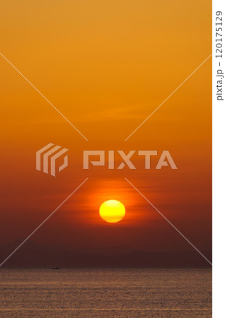 陸奥湾の夕陽 陸奥湾の夕陽 120175129