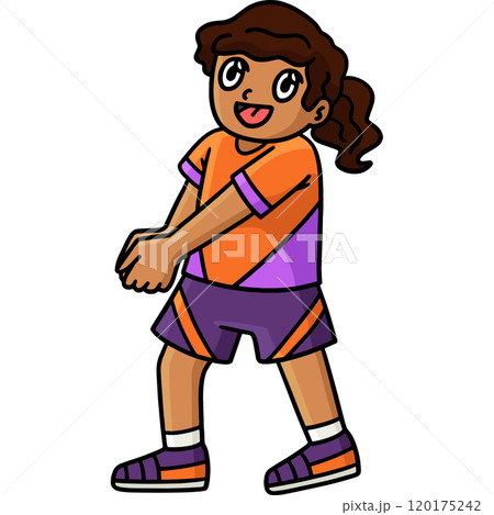 Daughter Playing Volleyball Cartoon Clipart Daughter Playing Volleyball Cartoon Clipart 120175242
