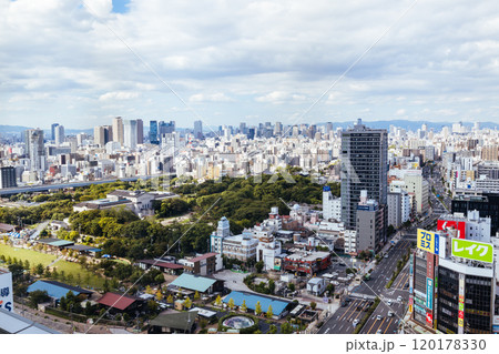 Osaka Aerial View in Japan 120178330